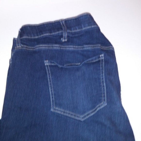 Torrid Jeans 24 R Sky High Skinny Denim Blue Dark Wash Premium Stretch Waist 20" - Picture 3 of 11